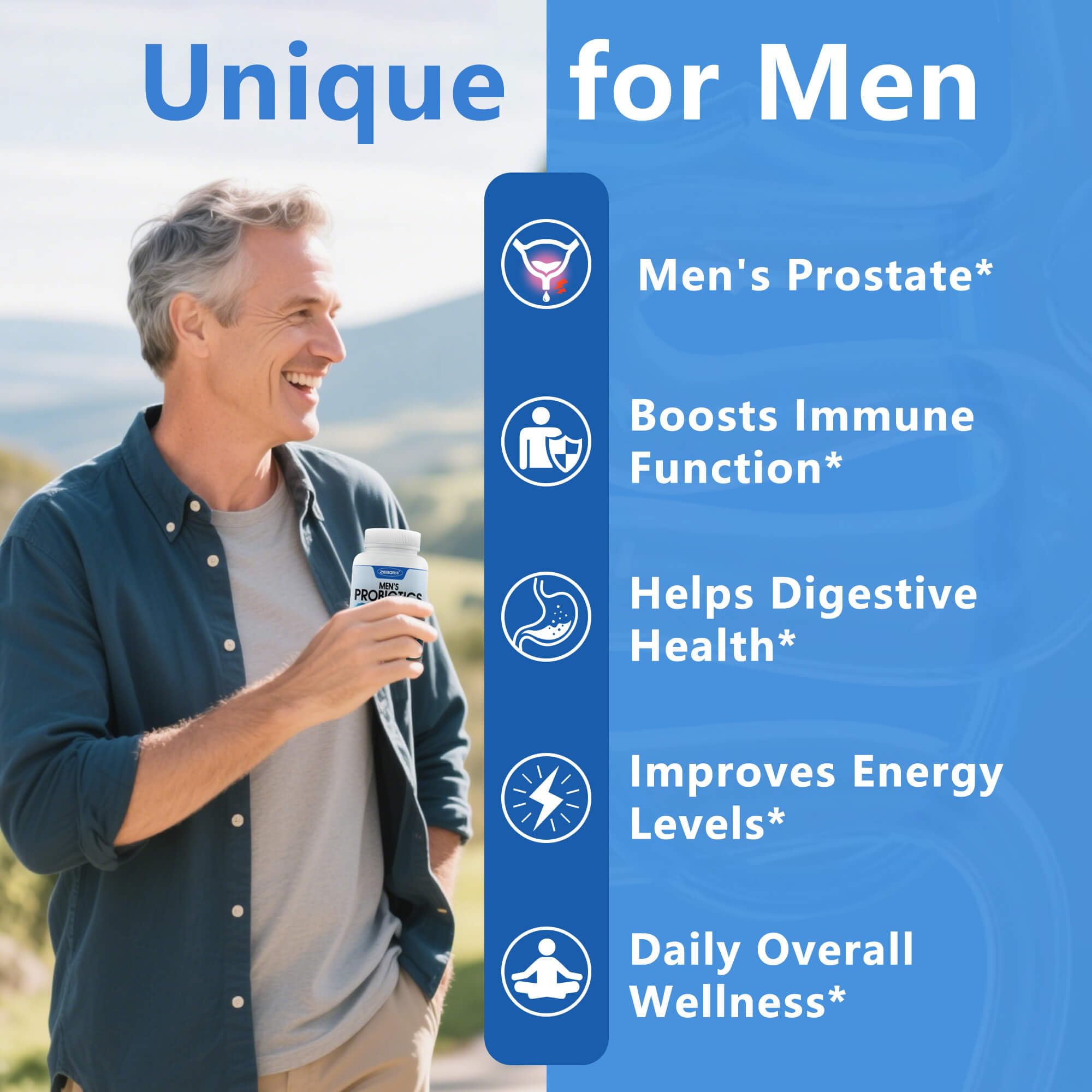 Digestive enzymes and prebiotics aid post-meal digestion.