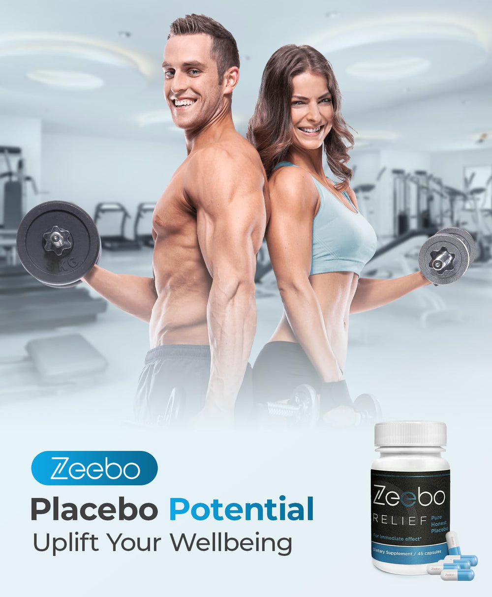 Zeebo Placebo Pills 250mg per unit highlighted on the label.