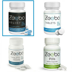 Zeebo Placebo Pills blue-white capsule showing distinctive design option.