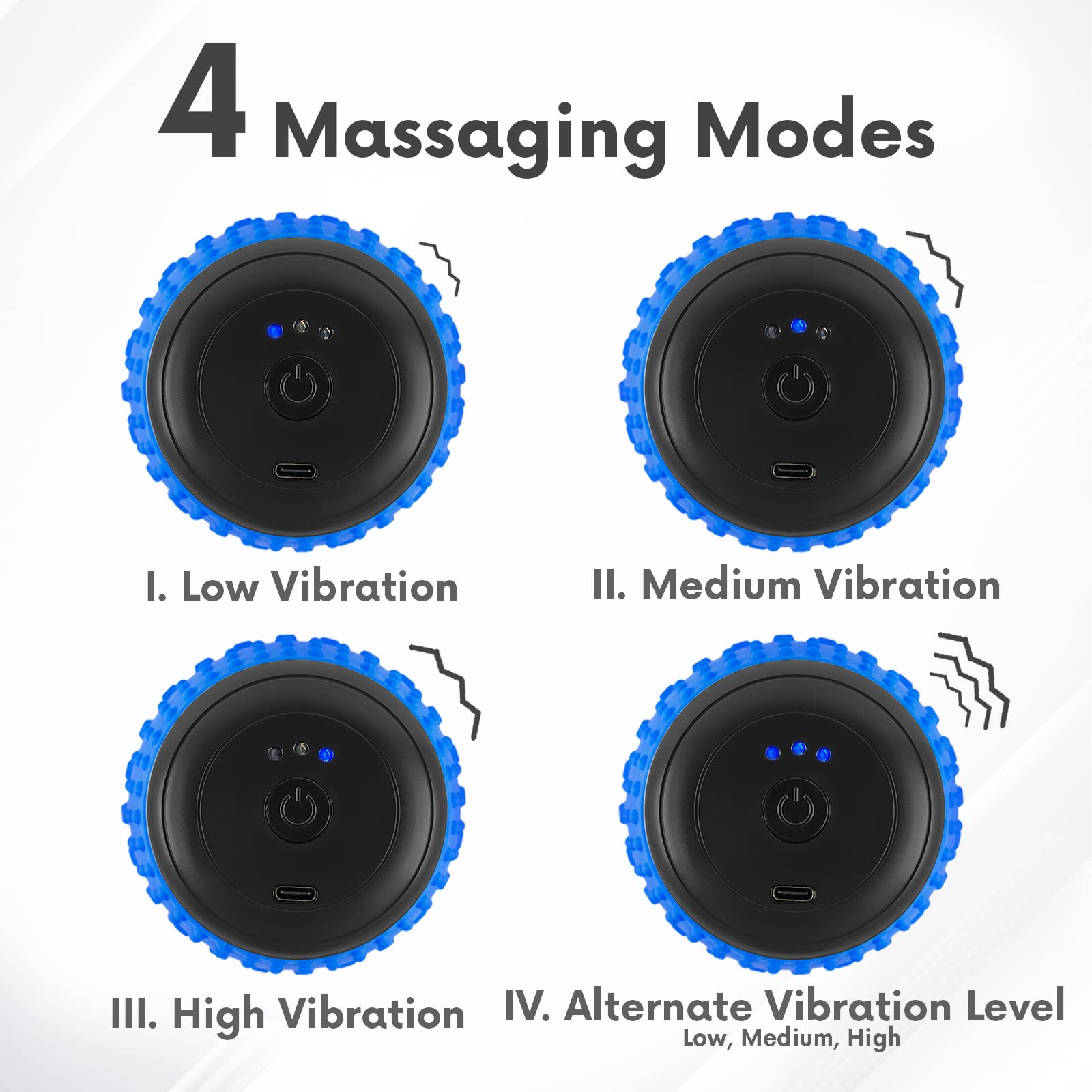 ZeenKind vibrating peanut massage ball used for full-body massage