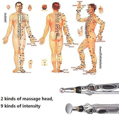 Zeerkeer Acupuncture Pen spheroidal head close-up for fast relief.