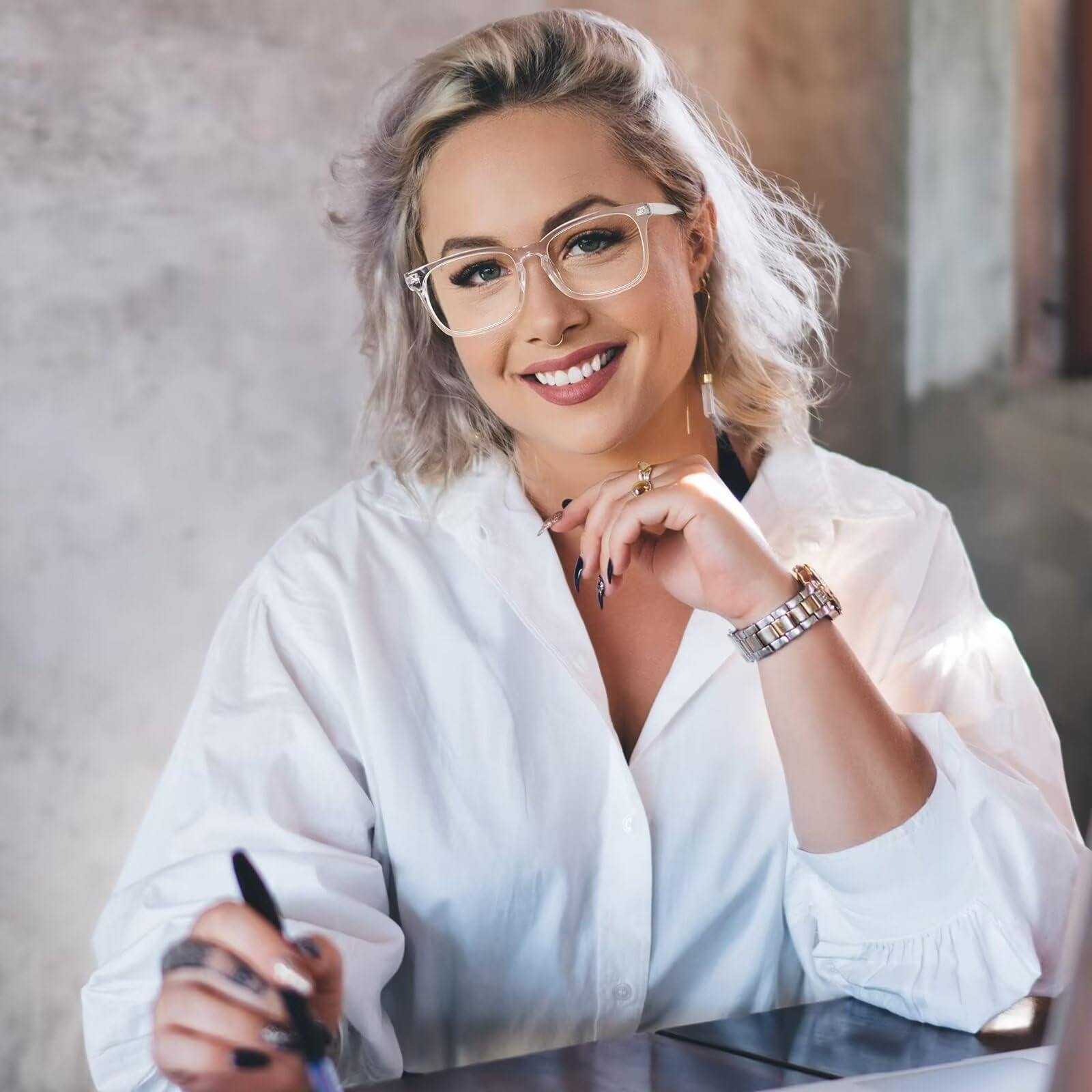 ZEHEXA anti-slip nose pads prevent glasses from slipping during work