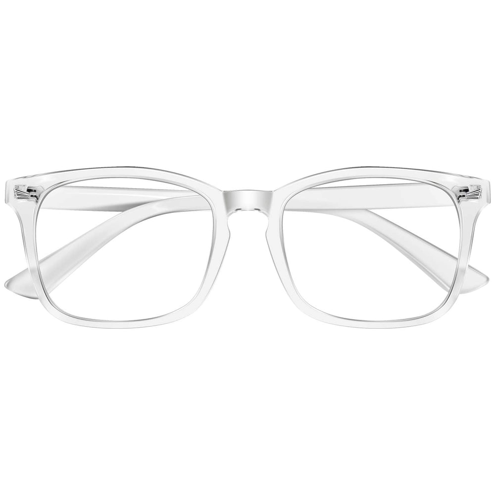 ZEHEXA reading glasses blue light blocking square frame for clear screen viewing