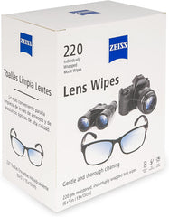 ZEISS lens wipes on desk-ready setup for clean glasses without streaks.