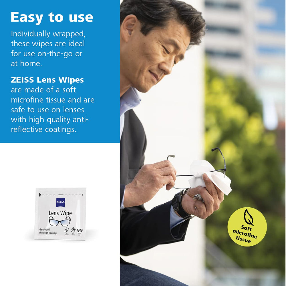ZEISS lens wipes for camera lenses delivering streak-free clarity