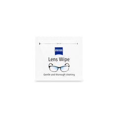 ZEISS wipes safely clean prescription lenses including coatings