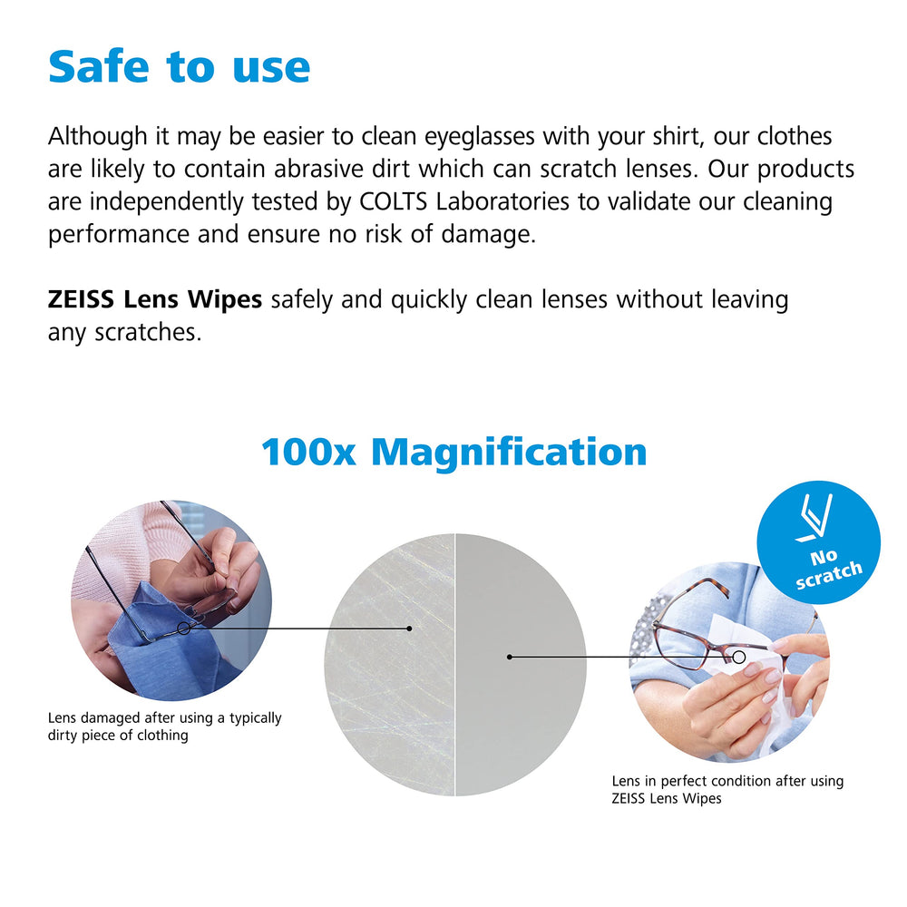 ZEISS on-the-go wipes refresh optics quickly