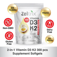 Zeltrix bottle label shows non-GMO and gluten-free ingredients