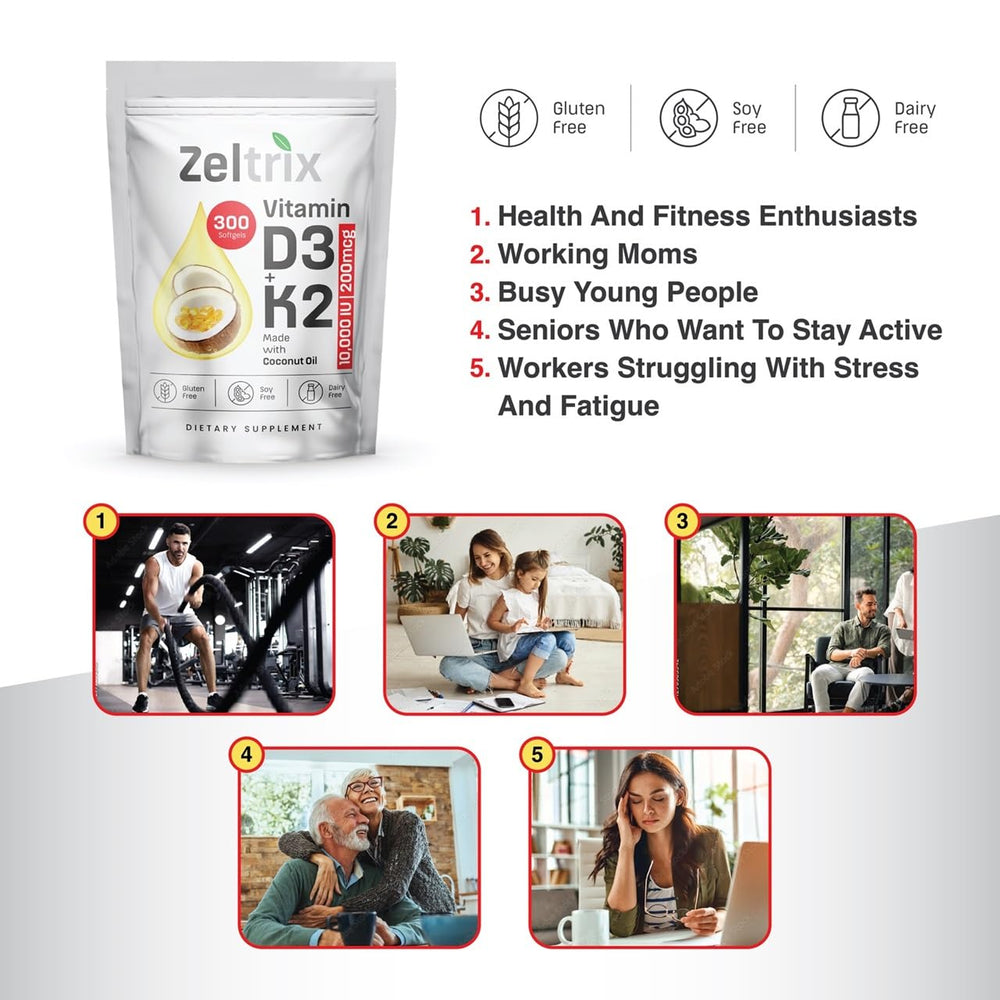 Zeltrix teeth and bones artwork emphasizes calcium support