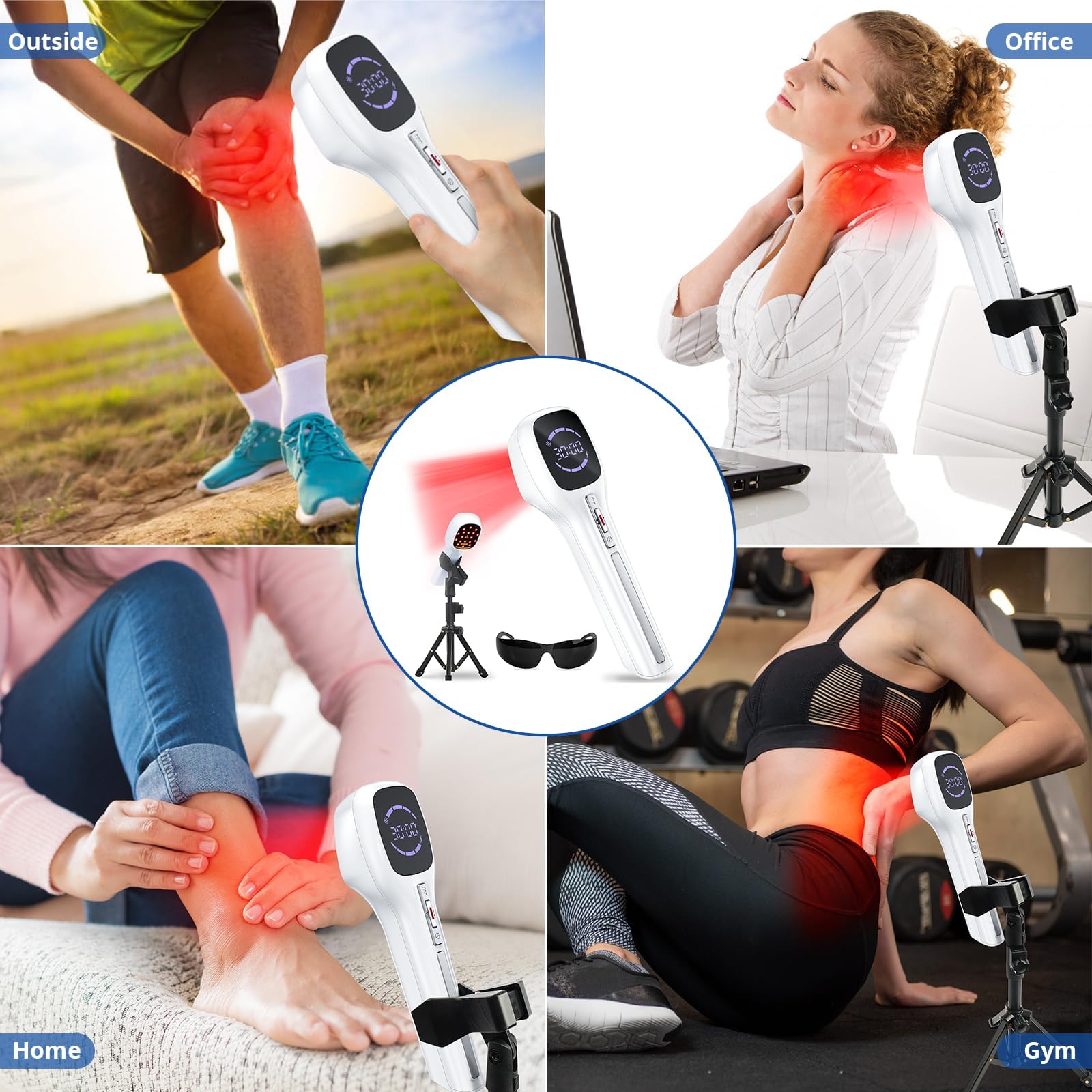 Zelvory portable, rechargeable unit for on-the-go red light therapy sessions.