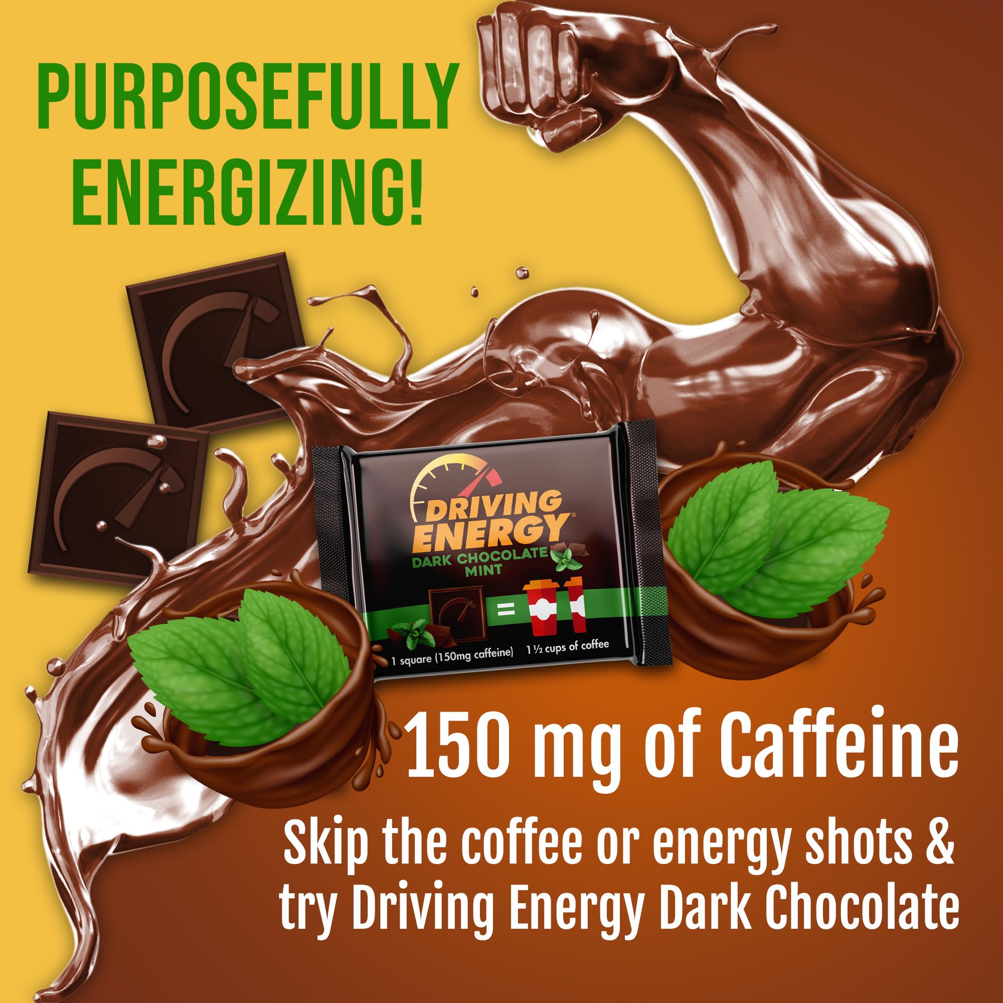 ZenEvo bite with 150mg caffeine supports workouts and busy days.