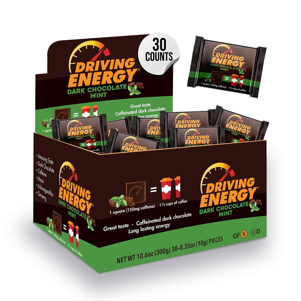 ZenEvo energy bite dark chocolate mint pack boosts focus and on-the-go convenience.