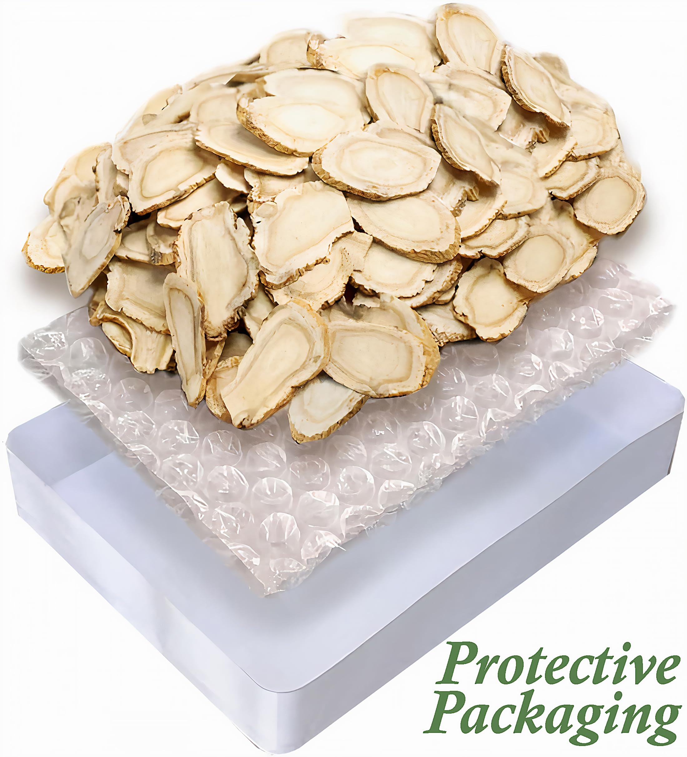 Zen Ginseng slices with a beverage to suggest easy daily energy use.