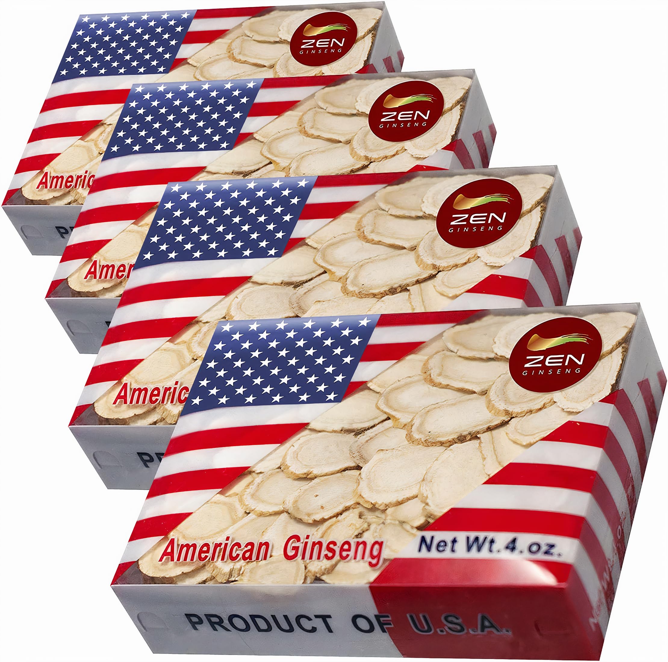 Zen Ginseng Wisconsin slices on wood board for energy support.