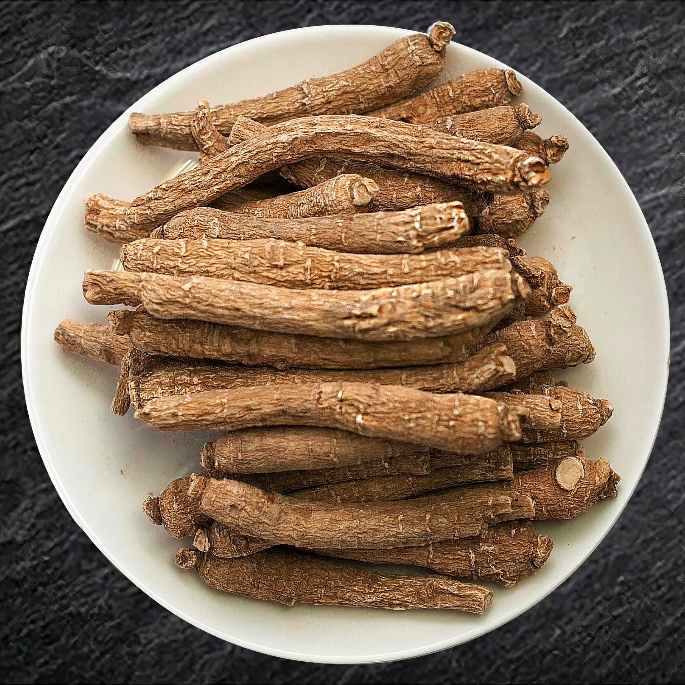 Zen Ginseng Wisconsin small long root closeup shows authentic texture for wellness rituals