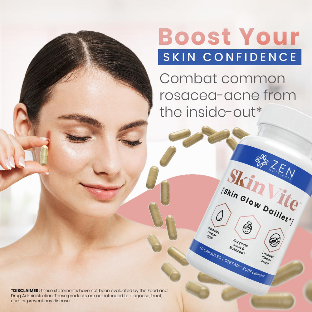 Doctor-developed SkinVite packaging and label emphasizing quality
