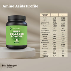 Zen Principle collagen blends easily in cold liquids with no lumps.