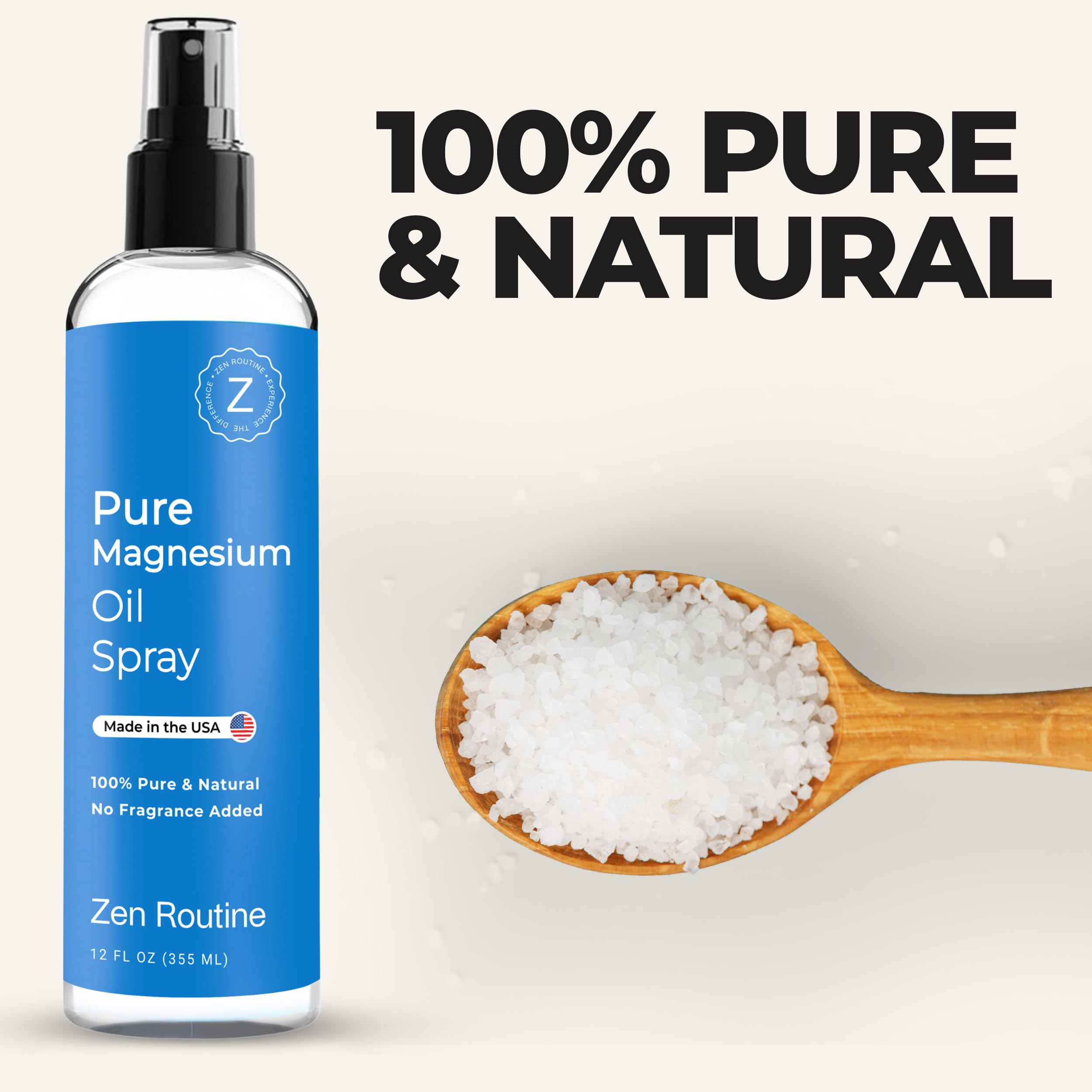 Zen Routine spray on leg demonstrates post-workout recovery and leg comfort.