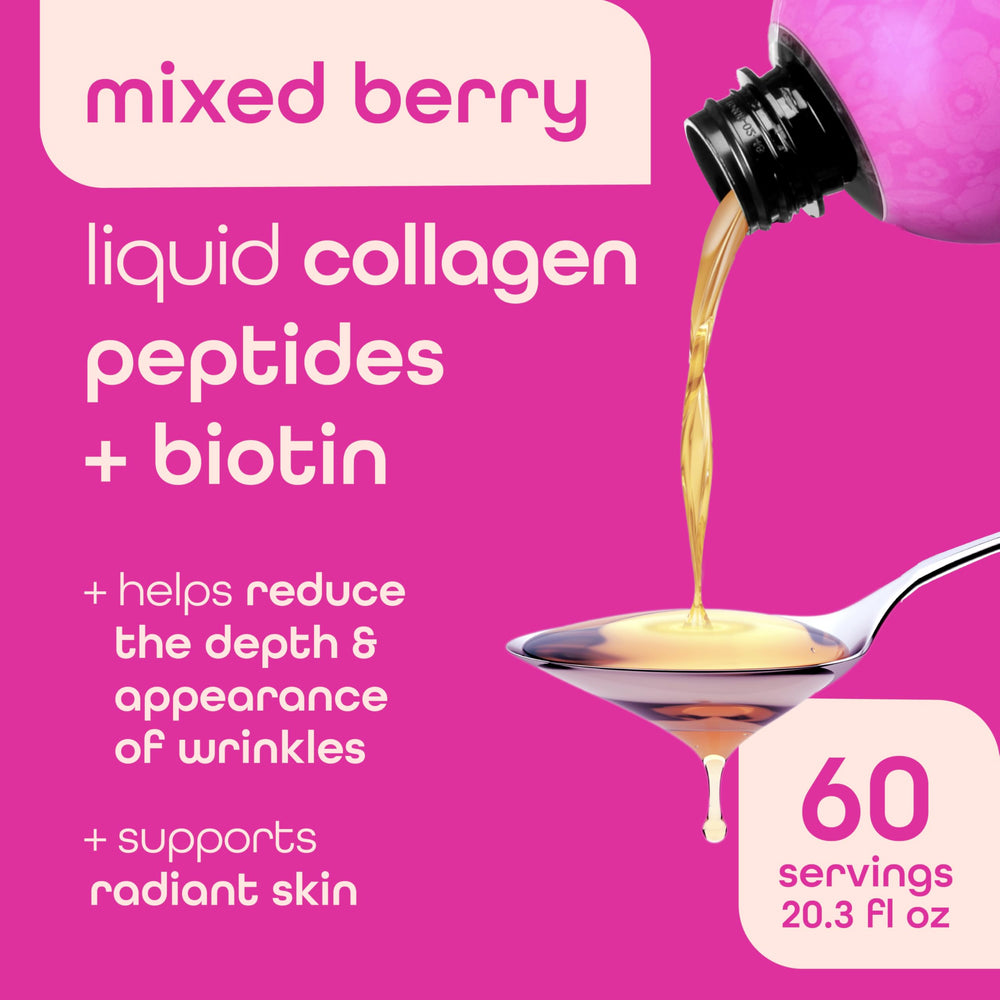 Pouring Zena Nutrition liquid collagen into a glass for easy daily use