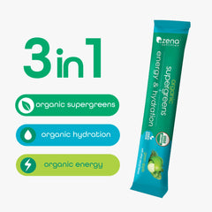 Zena Nutrition greens and fruits blend highlighting daily nourishment.