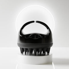 Zenagen scalp massager with flexible rubber tips gently stimulates and exfoliates the scalp.