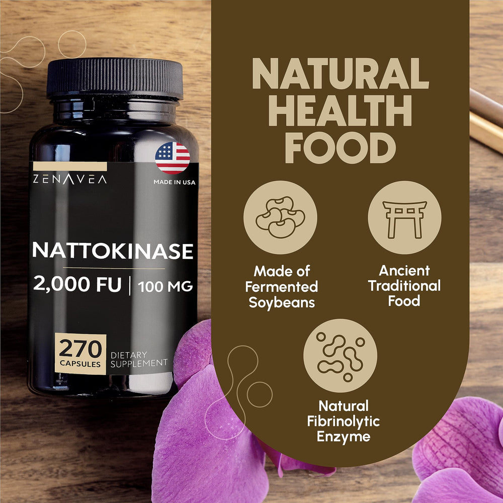 Zenavea nattokinase manufactured in the USA under strict quality control