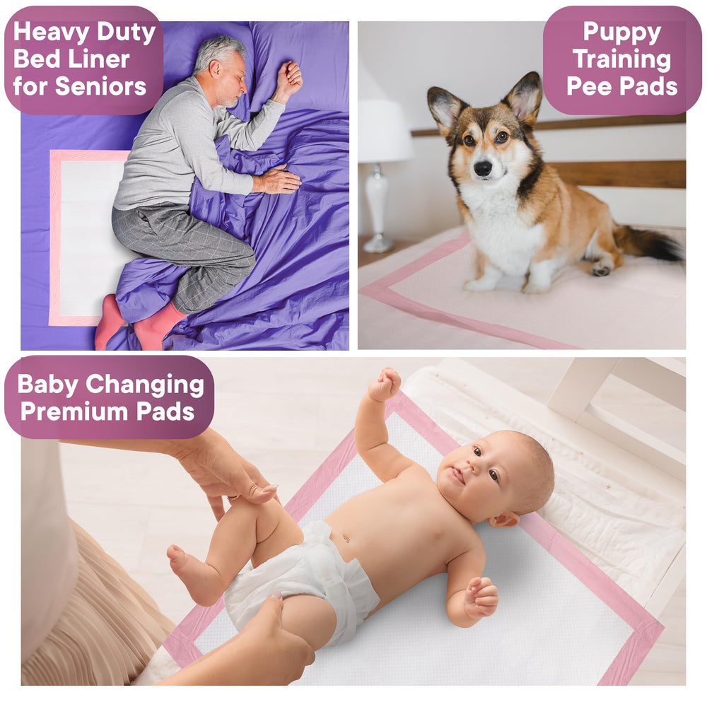 ZenComfort easy-to-use underpad packaging supports quick bedside changes.