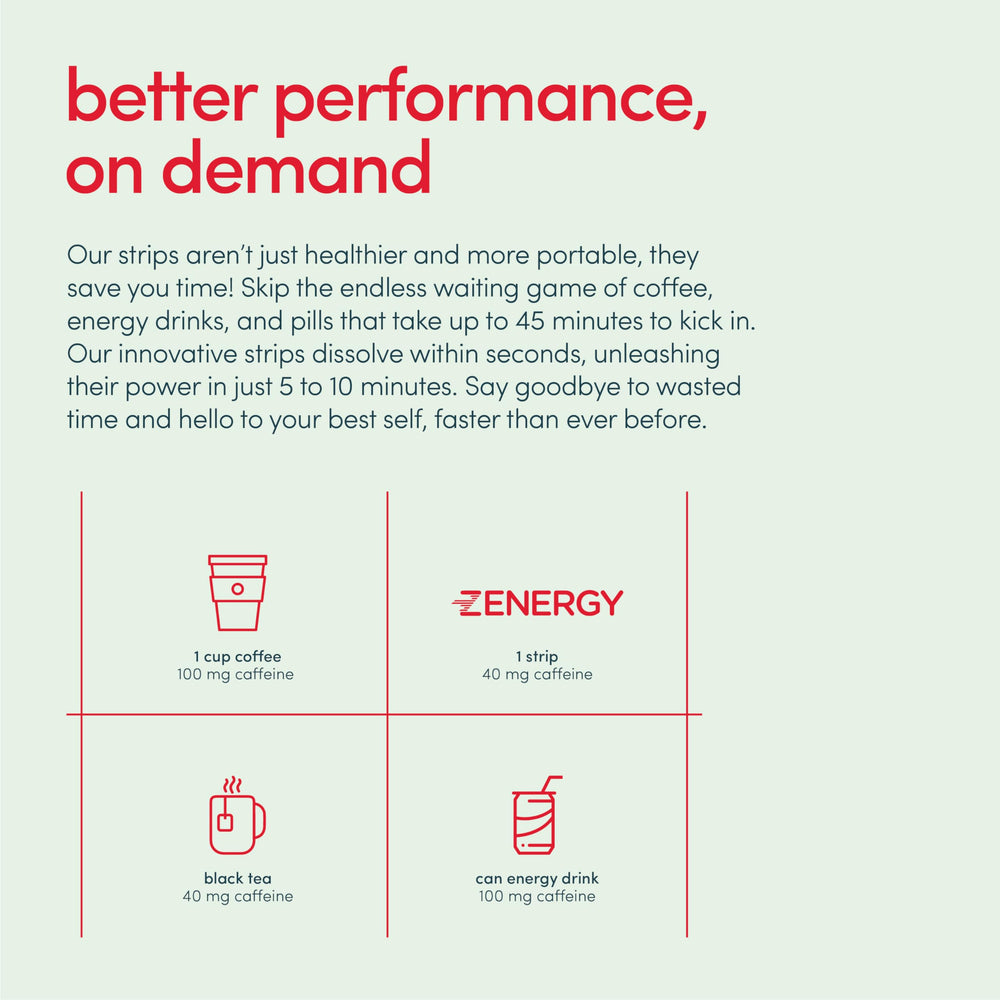 ZENERGY vegan, gluten-free packaging suited for travel.