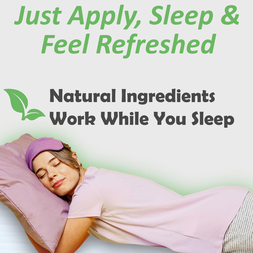 ZenFoot tourmaline-infused patch on the foot for a soothing bedtime routine.