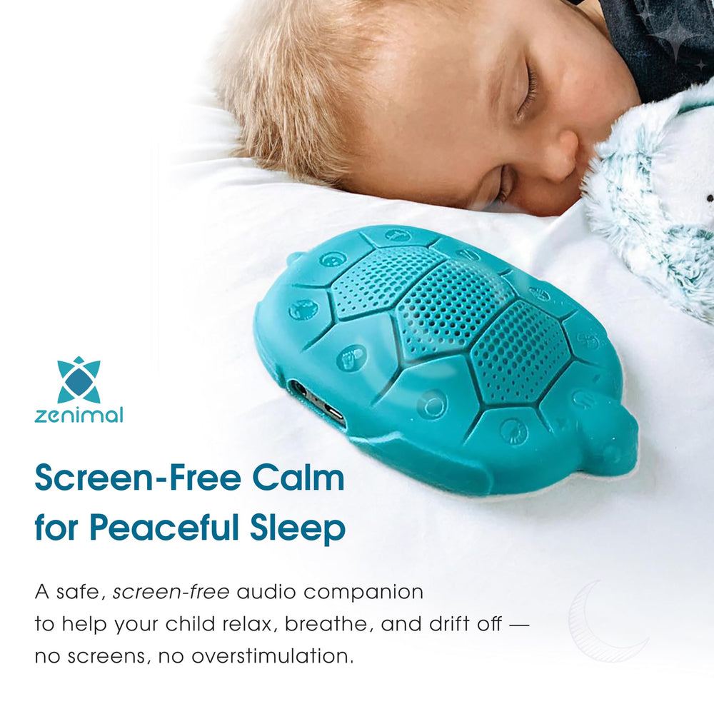 Zenimal Kids Sleep Aid soothing sounds for a screen-free wind-down.