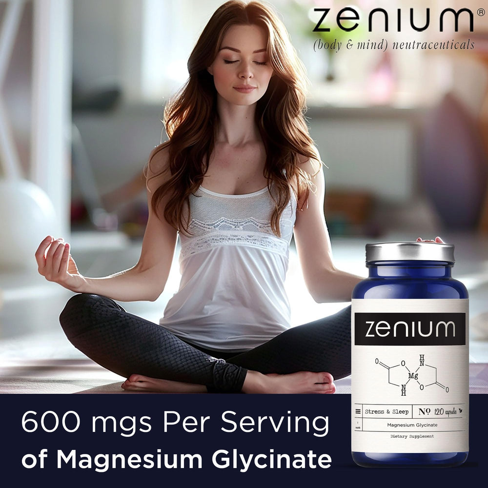 Zenium sleep-relaxation scene showing a peaceful bedtime setup