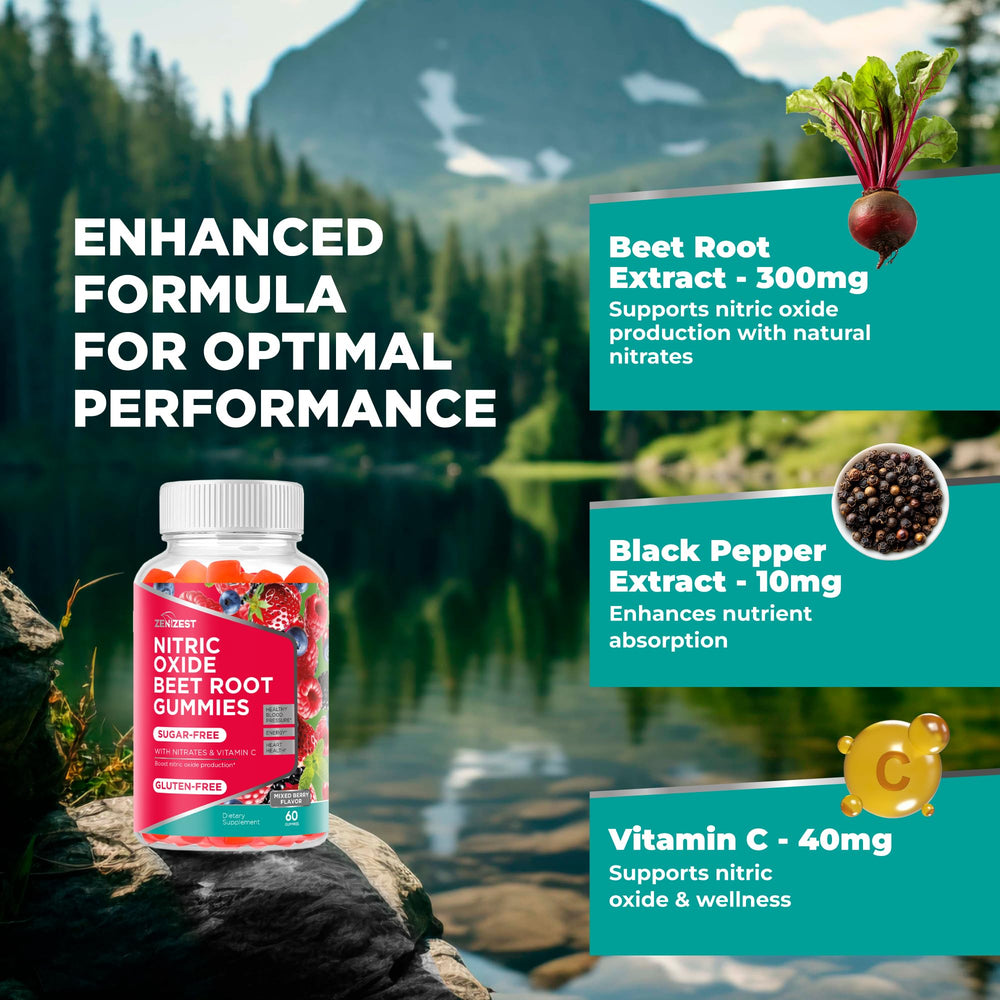ZeniZest Beets Root Gummies Vitamin C boost for immune support