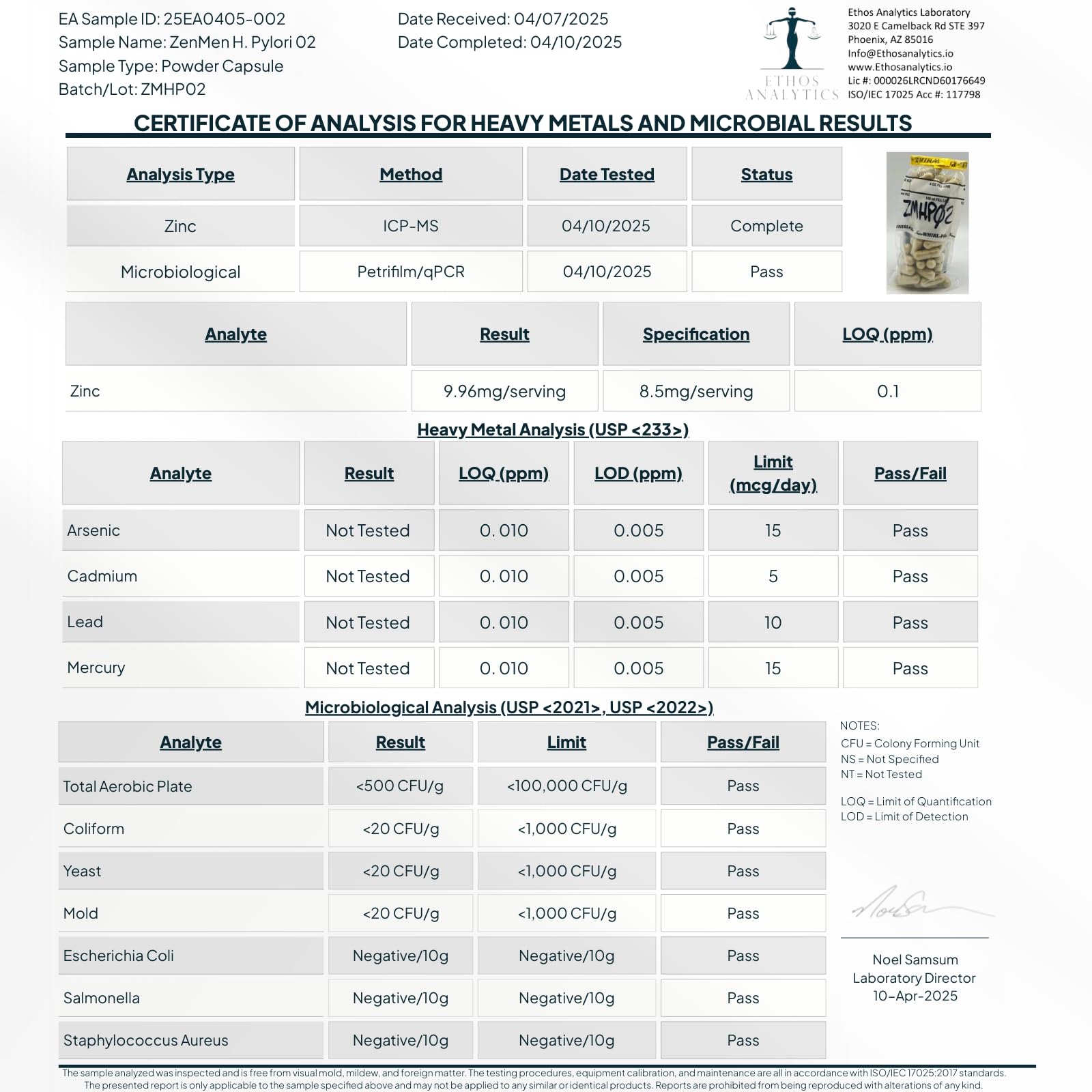 Zenmen H. Pylori Support green tea and broccoli sprouts imagery