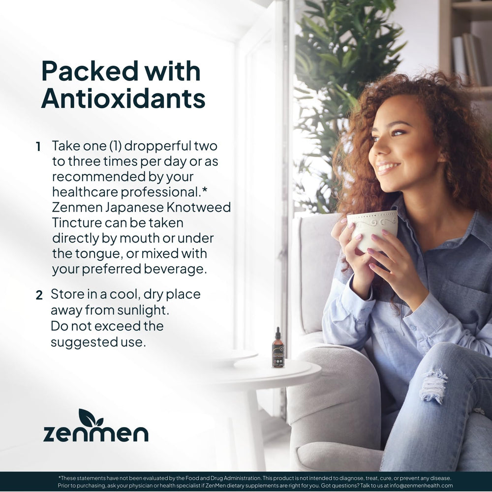 Zenmen organic knotweed ingredients emphasizing purity and sourcing