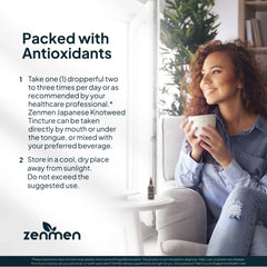 Zenmen organic knotweed ingredients emphasizing purity and sourcing