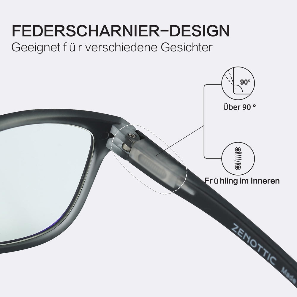 ZENOTTIC Kids blue light glasses black frame is lightweight and kid-friendly.