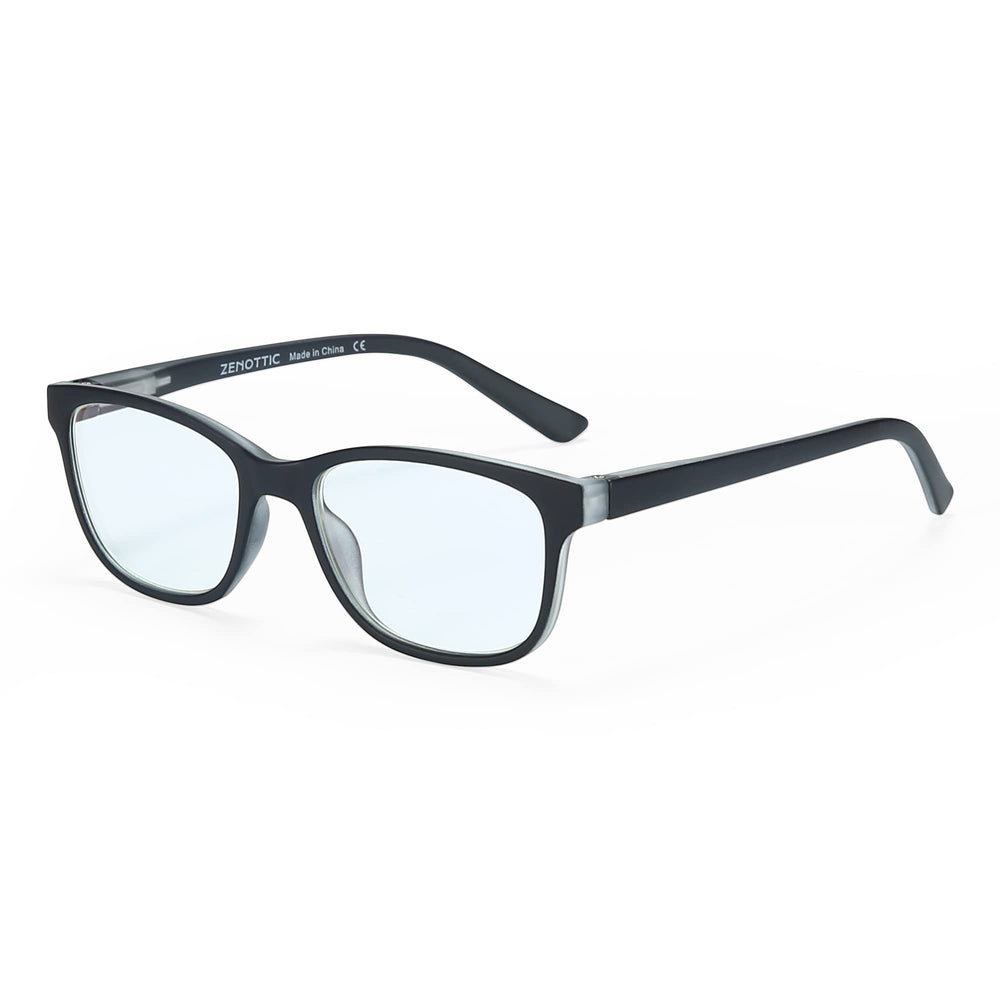 ZENOTTIC Kids blue light glasses front view reduces eye strain during screen time.