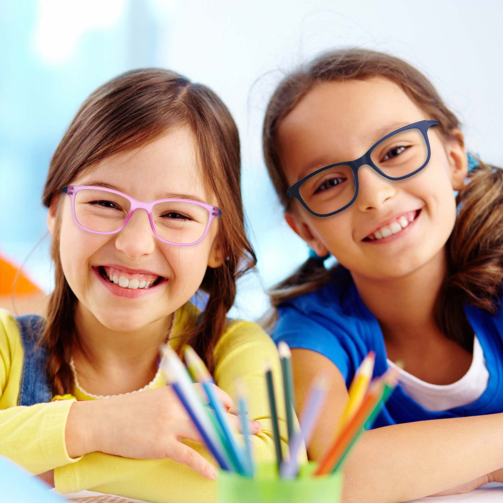ZENOTTIC Kids blue light glasses side profile offers comfortable all-day wear.