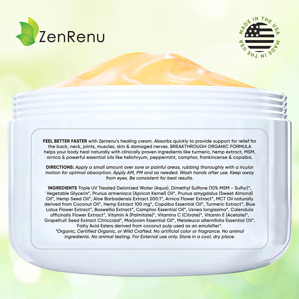 Zenrenu 4 oz tub packaging ready for use.
