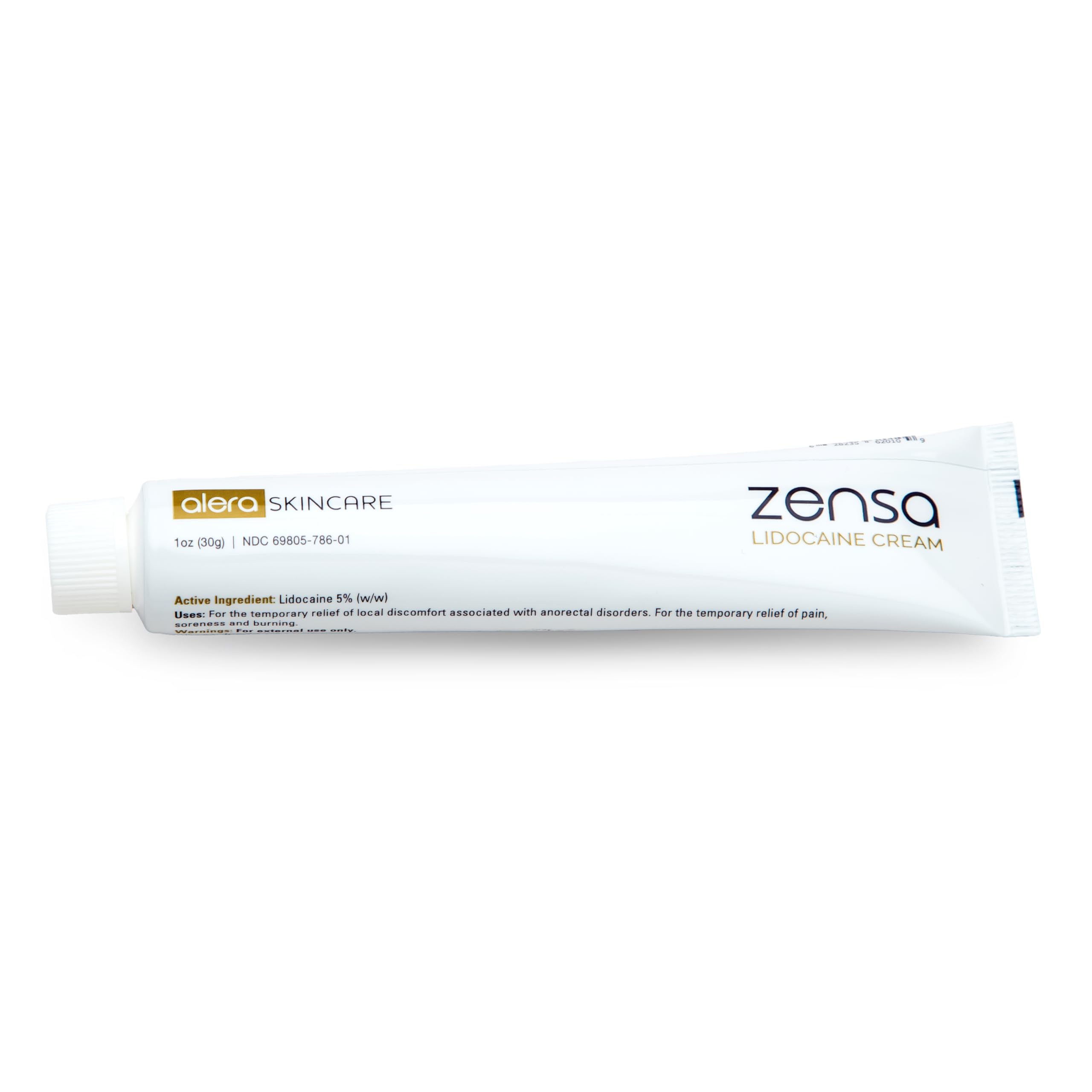 Applying Zensa Numbing Cream in use for temporary, targeted relief