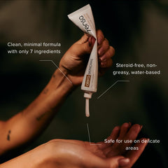 Close-up of Zensa label detail with NDC 69805-786-01 and product identity