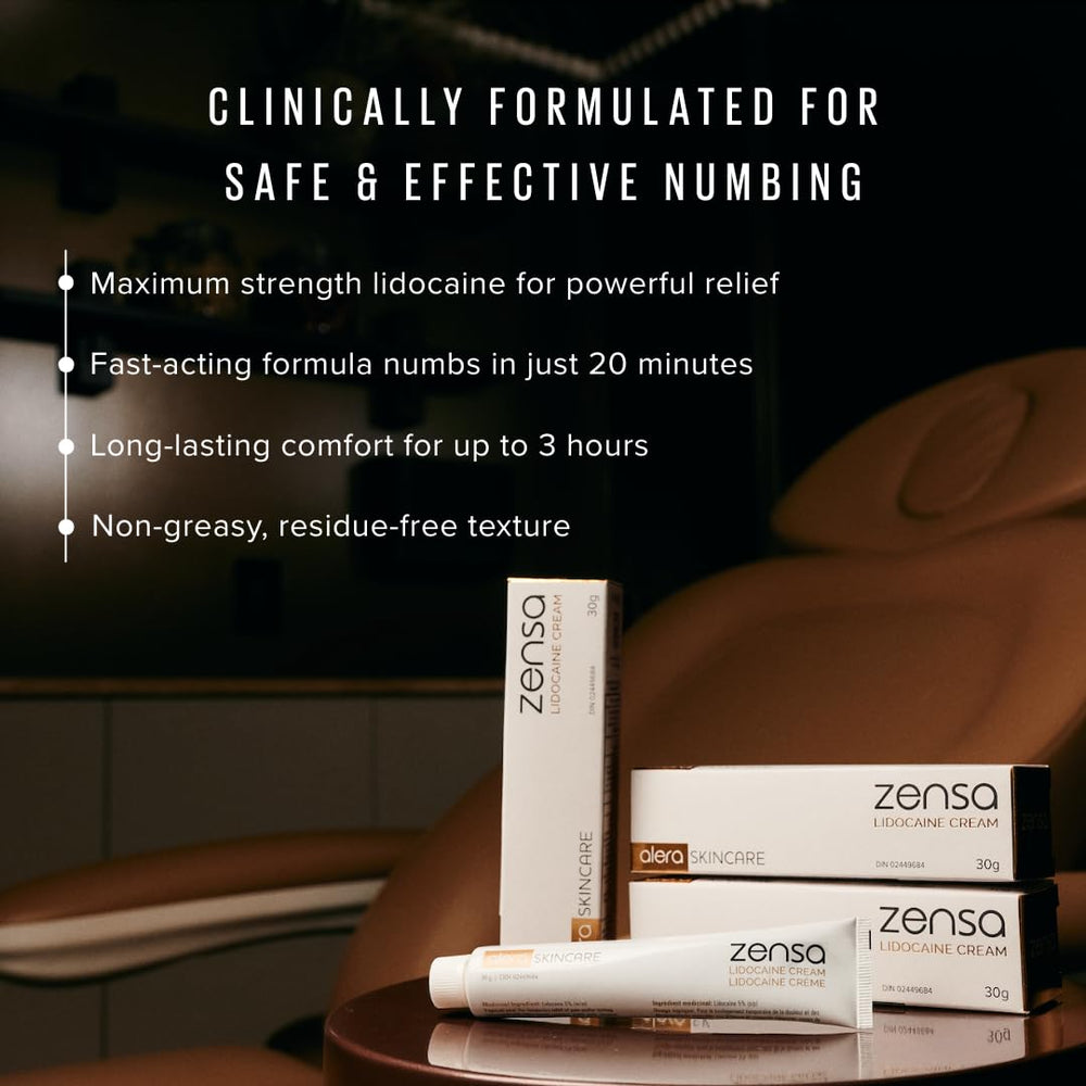 Vitamin E included in Zensa Numbing Cream for skin comfort and care