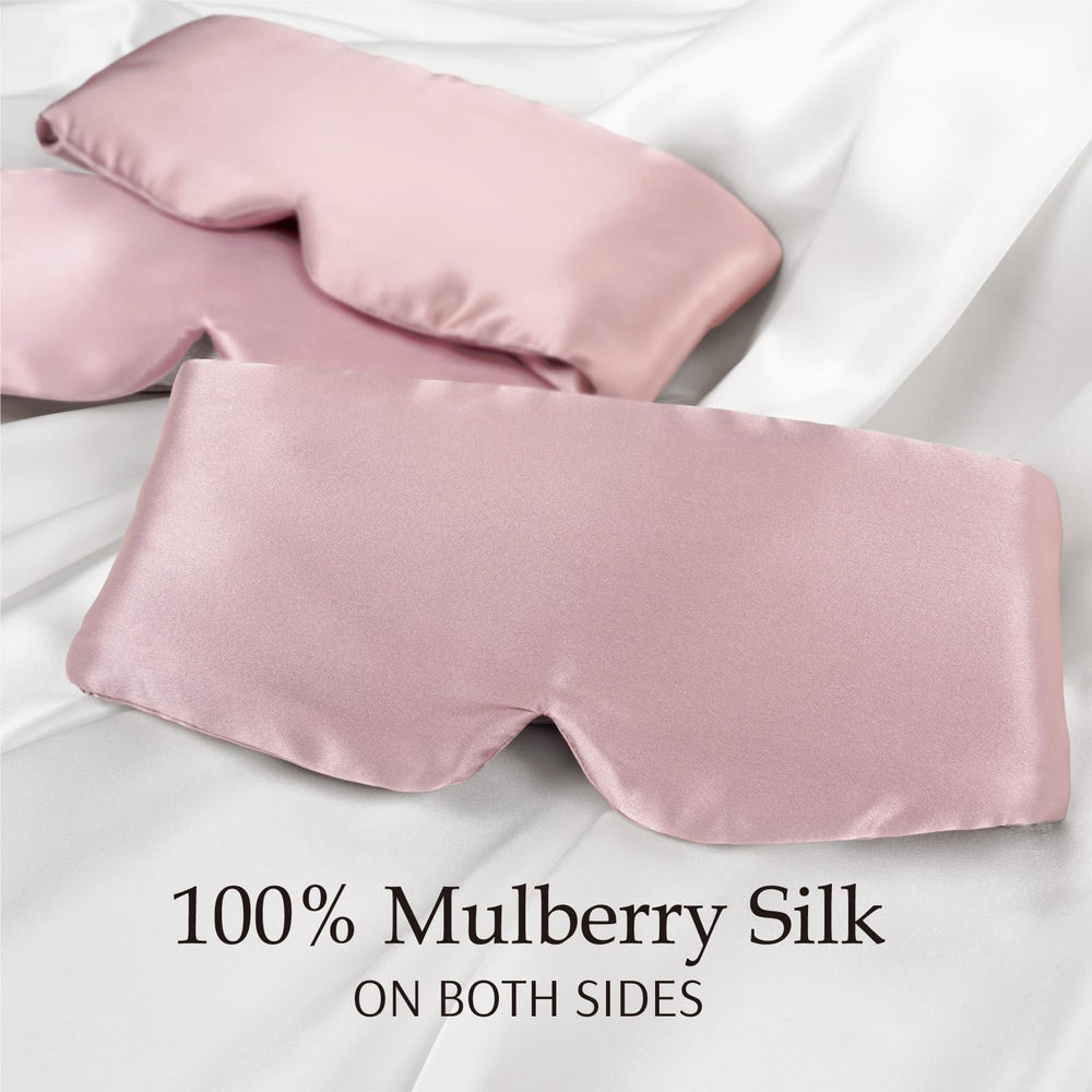 Zenssia silk eye mask adjustable headband for a secure, personalized fit.