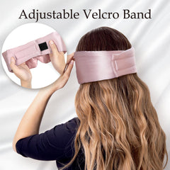 Zenssia silk eye mask with nose cut design for comfortable wear.