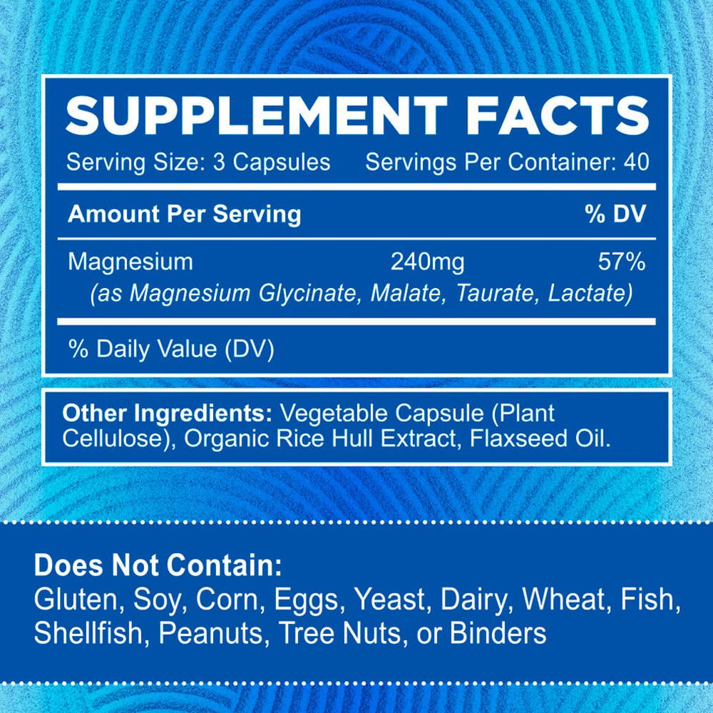 Zentastic Magnesium Complex 4-in-1 Labdoor tested seal indicating quality and purity.