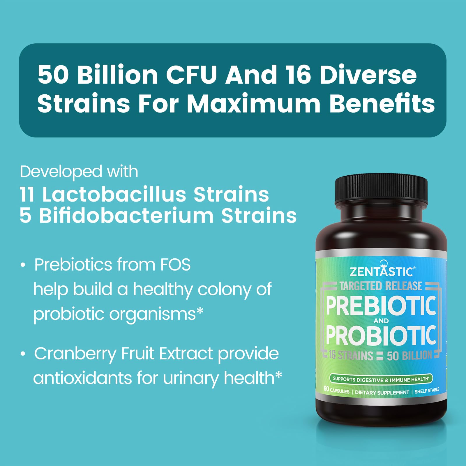 Zentastic DRcaps delayed-release capsule protecting probiotics for intestinal delivery