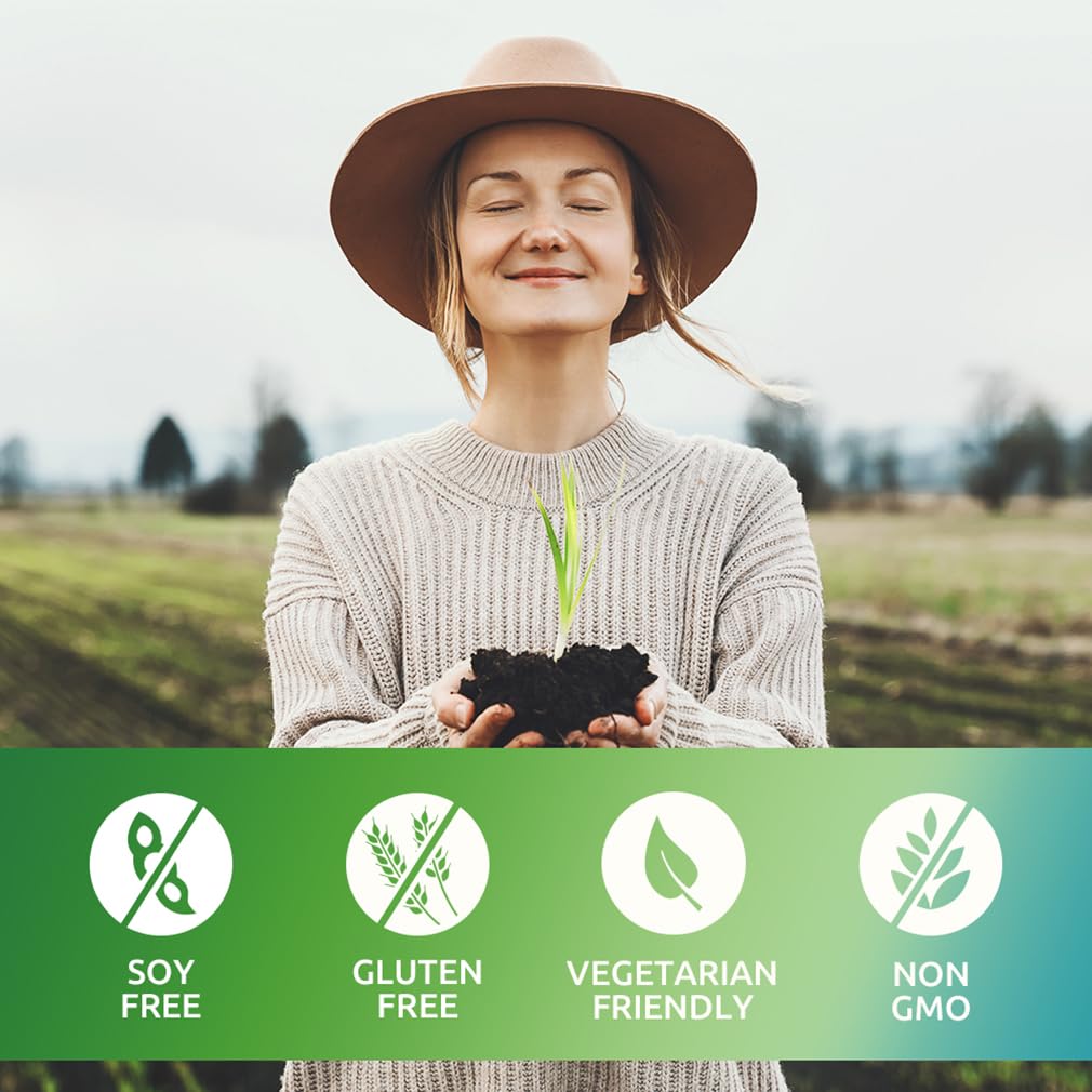 Zentastic vegetarian capsules photo emphasizes gluten-free and soy-free design