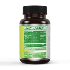 Zentastic capsules closeup shows vegetarian, non-GMO formula for clean daily use