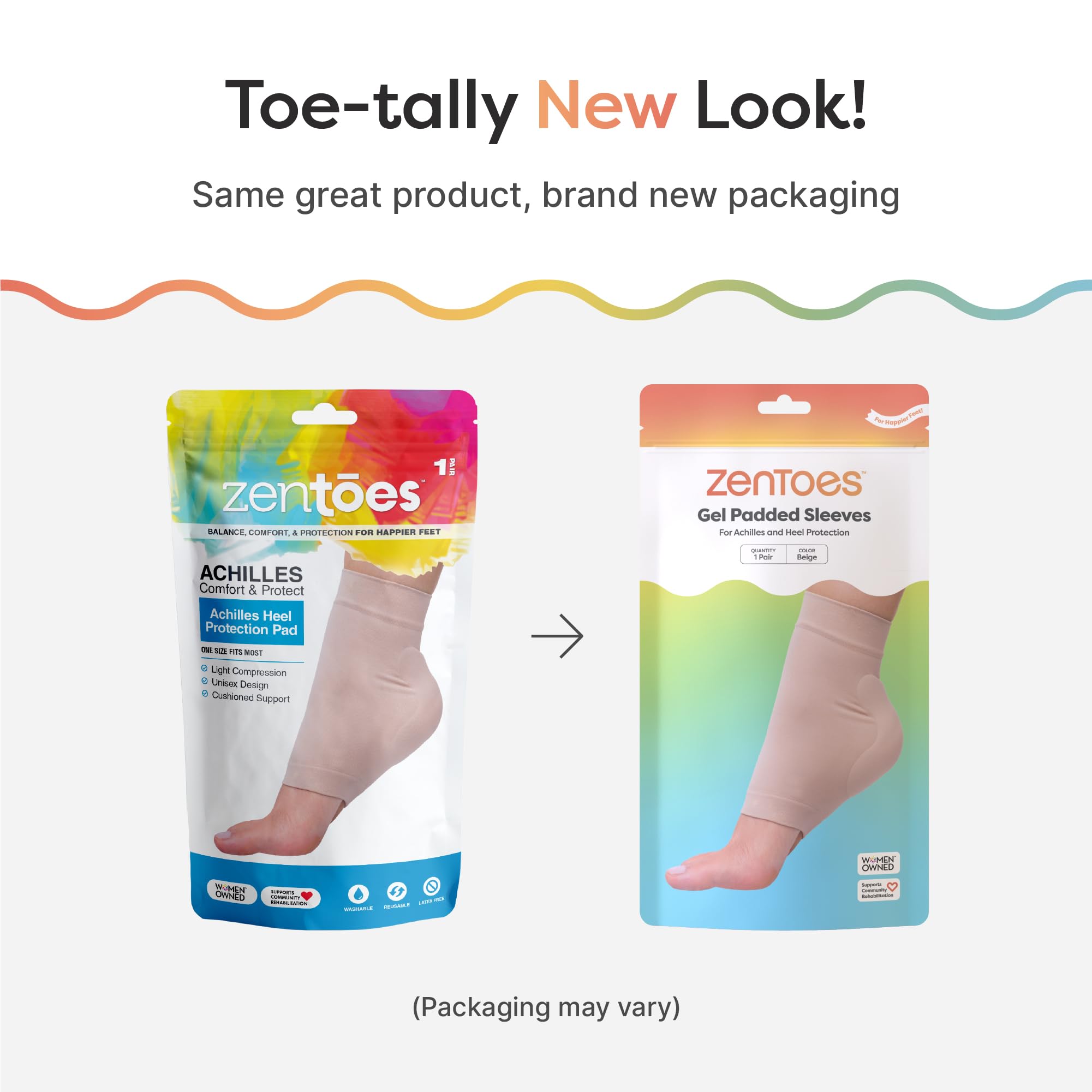 ZenToes active lifestyle footcare keeps you moving comfortably.