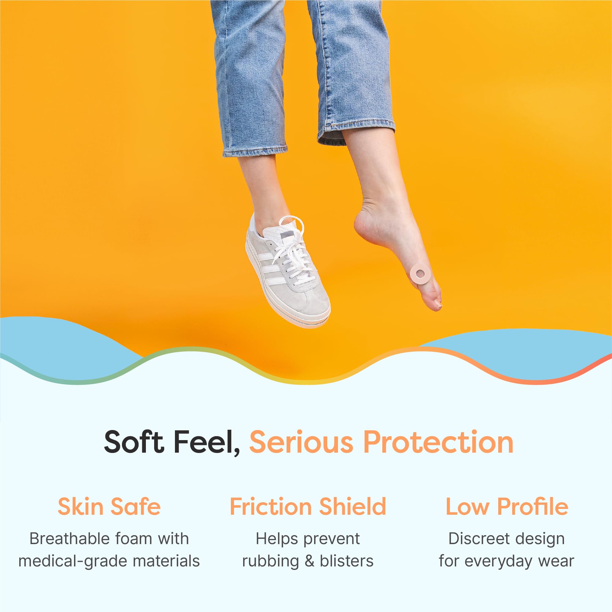 ZenToes ball-of-foot cushion in use supports smoother strides